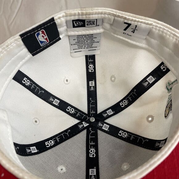 Los Angeles Lakers 7 1/4 White Green Taco Hat NWT - Picture 7 of 7